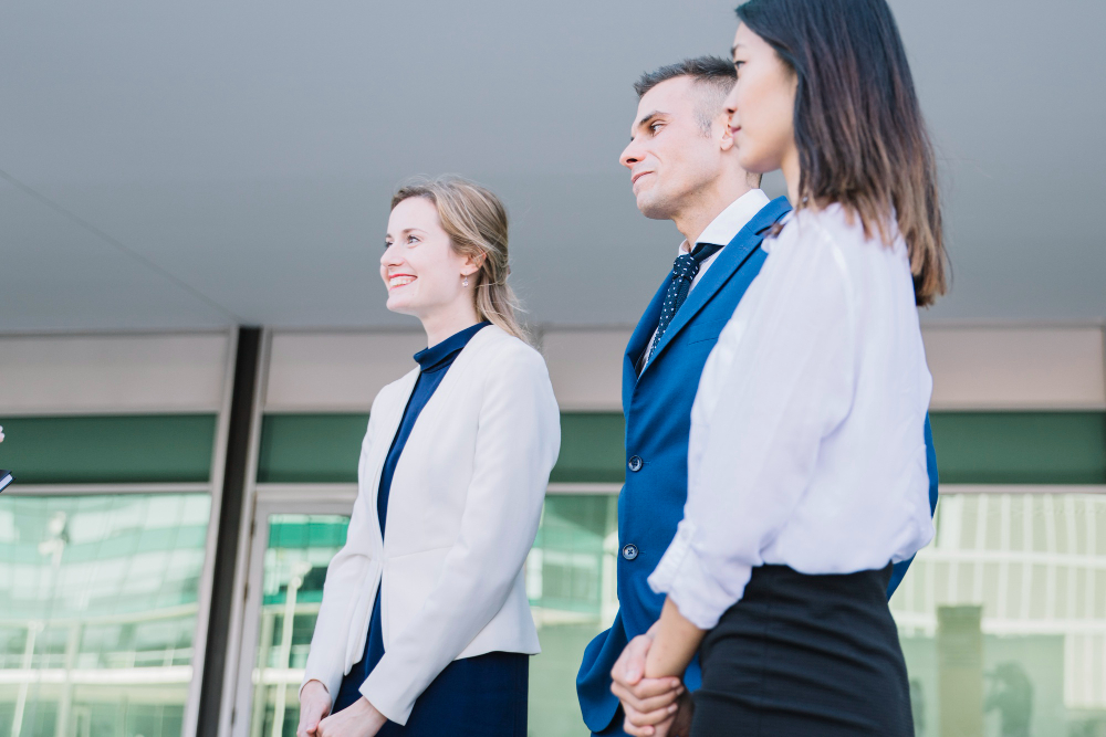Uniforme corporativo para recepcionistas